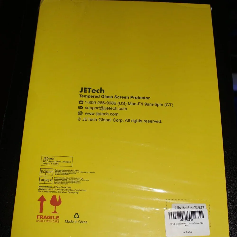 JETech Screen Protector for iPad Pro 12.9-Inch 2022/2021/2020/2018 Model, 1-Pack